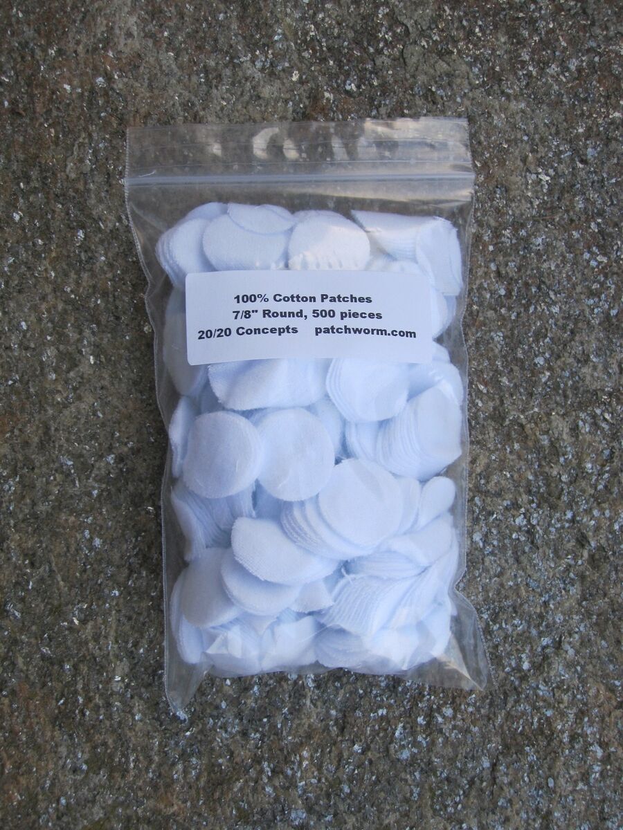 Patchworm Round Cotton Patches - 7/8