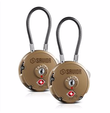 سافيور اقفال كيبل حبتين تان